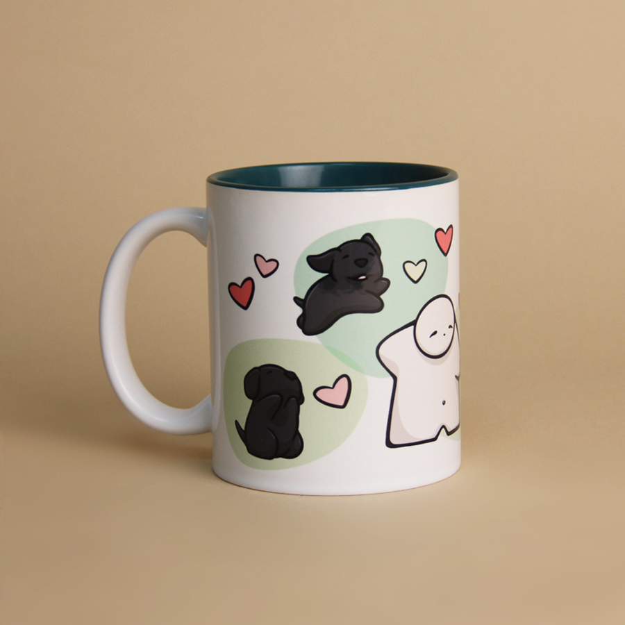 INNER COLOR MUG -  LABRADOR NEGRO - ENTREGAS A PARTIR DEL 10/11/2025