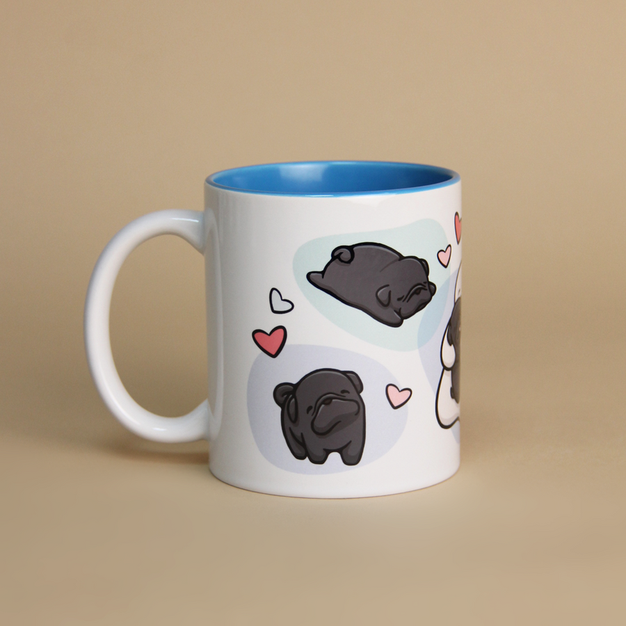 INNER COLOR MUG -  PUG NEGRO - ENTREGAS A PARTIR DEL 10/11/2025