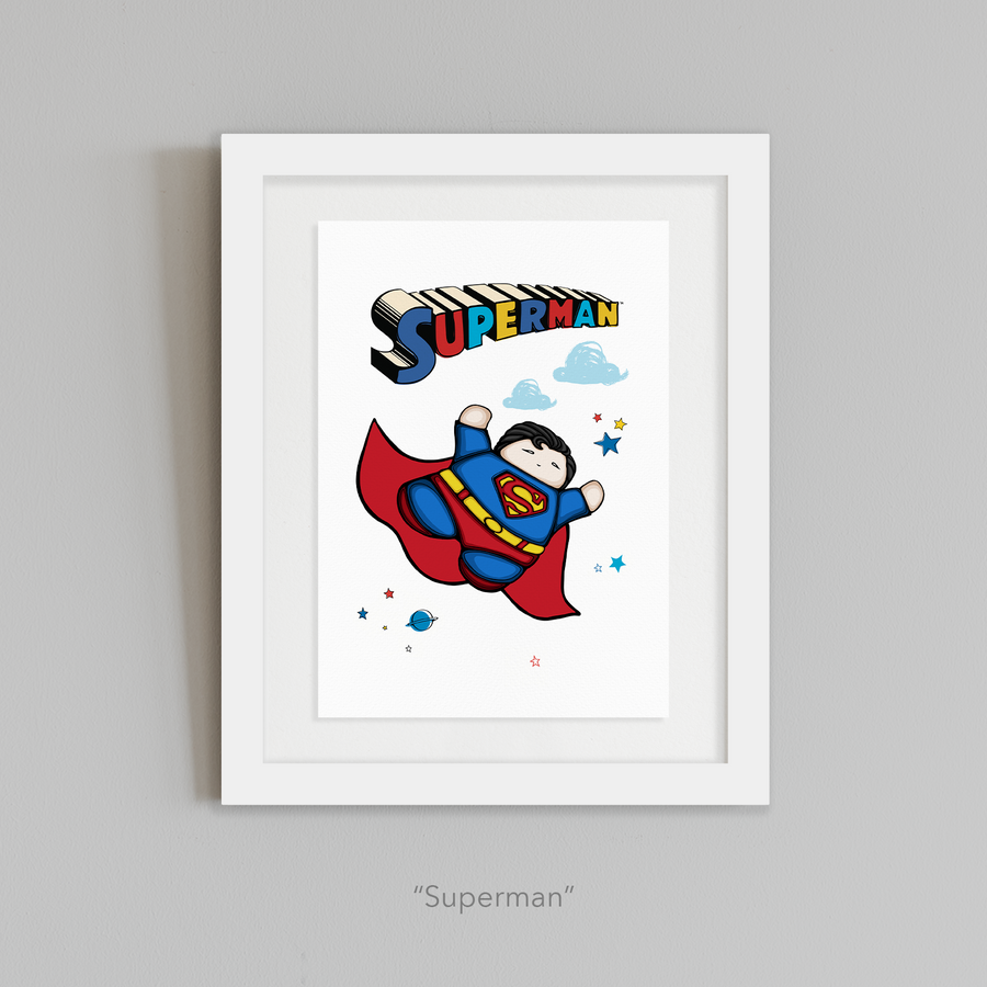 Grabado A4 Superman