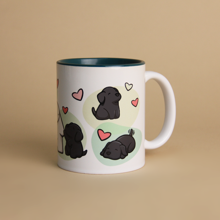 INNER COLOR MUG -  LABRADOR NEGRO - ENTREGAS A PARTIR DEL 10/11/2025