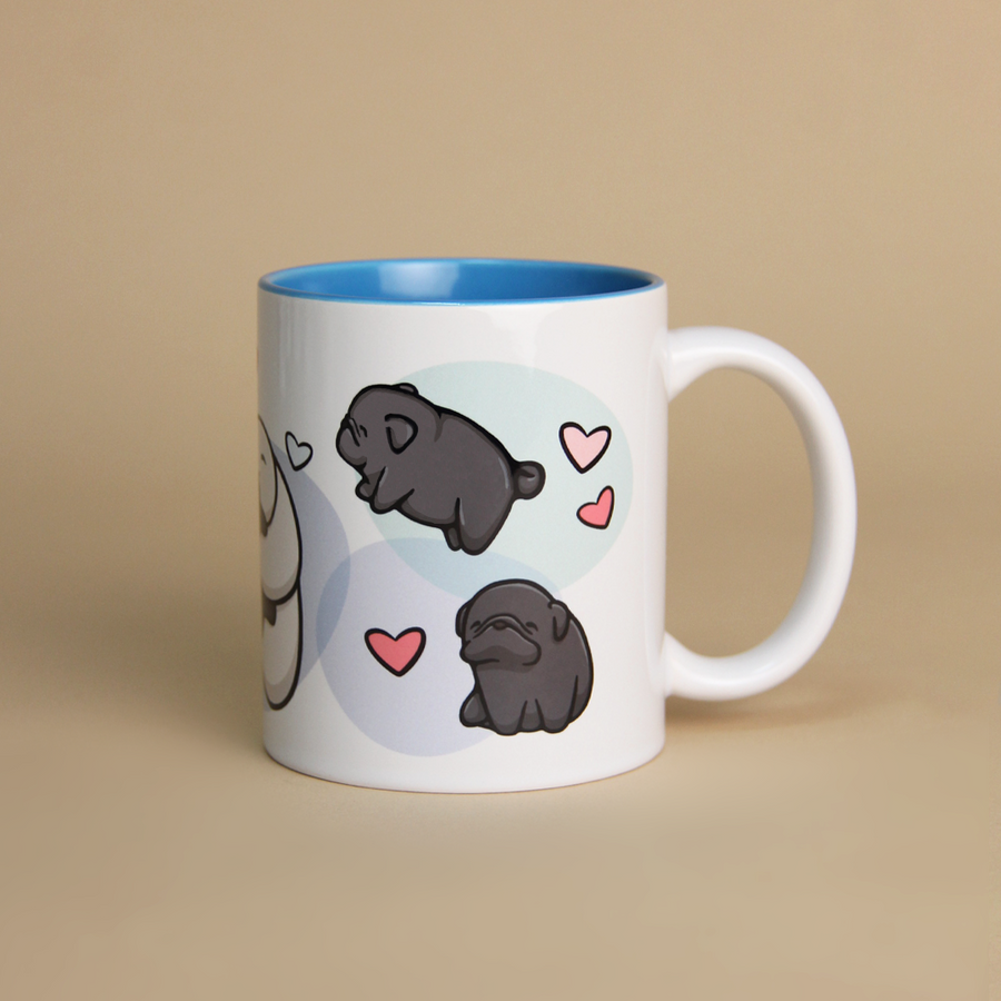 INNER COLOR MUG -  PUG NEGRO - ENTREGAS A PARTIR DEL 10/11/2025