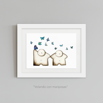 VOLANDO CON MARIPOSAS