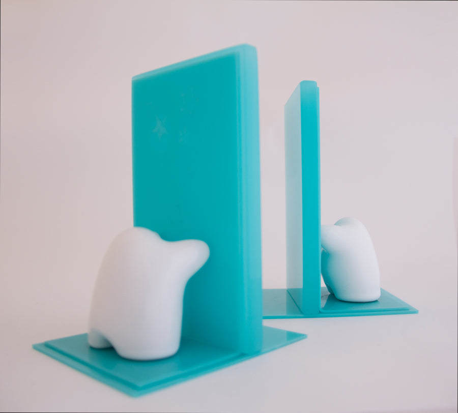 BOOKEND X2 - TURQUESA