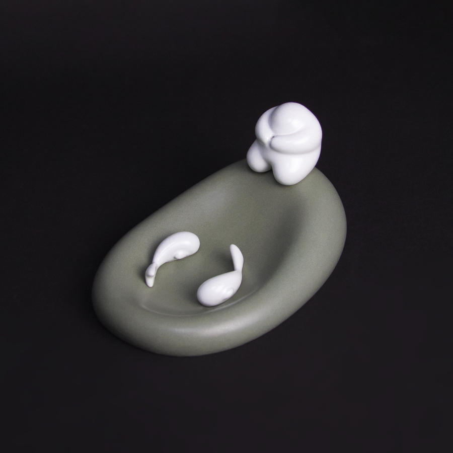 PORTAINCIENSO KOI - VERDE SALVIA